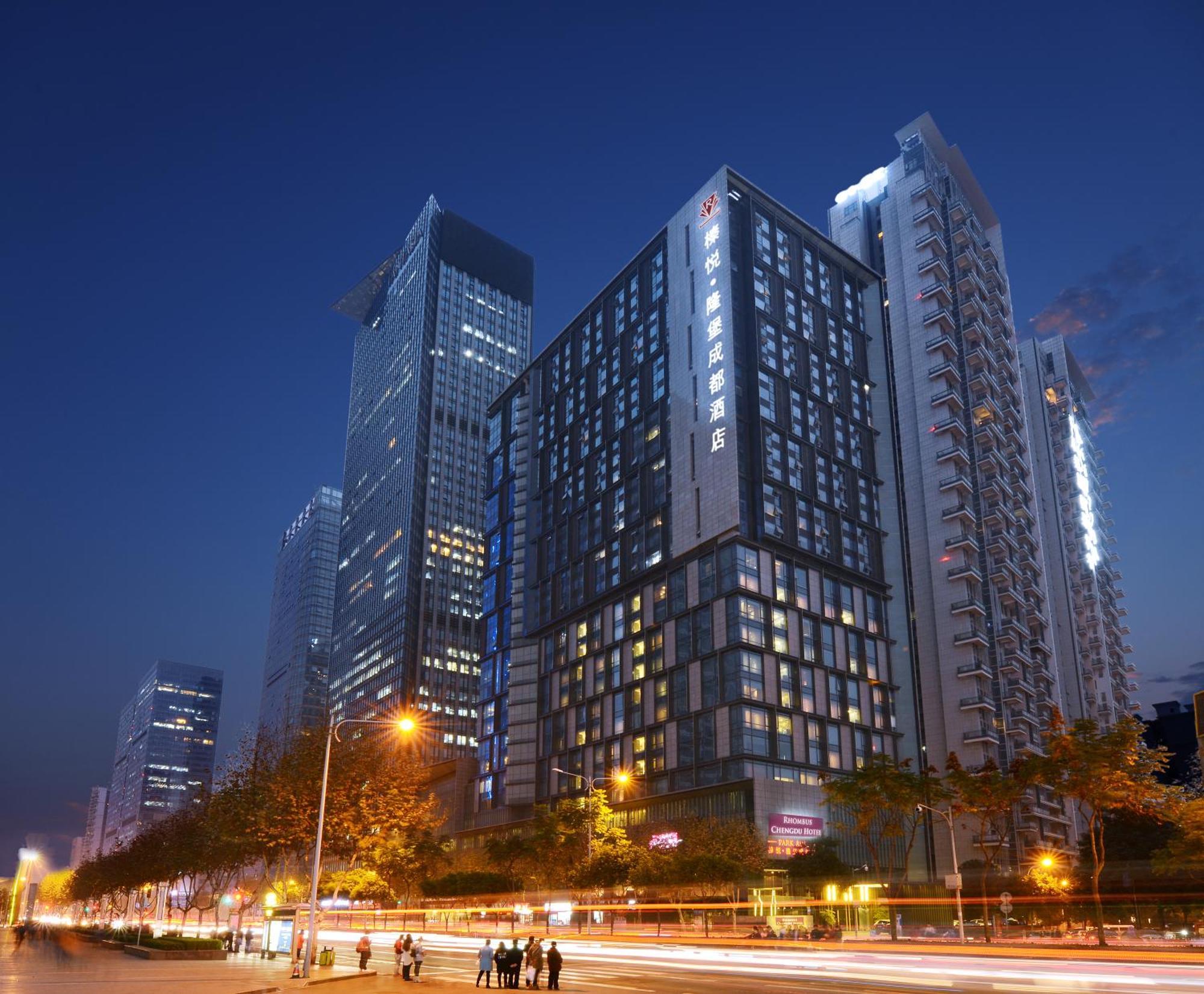 Rhombus Park Aura Chengdu Hotel Bagian luar foto